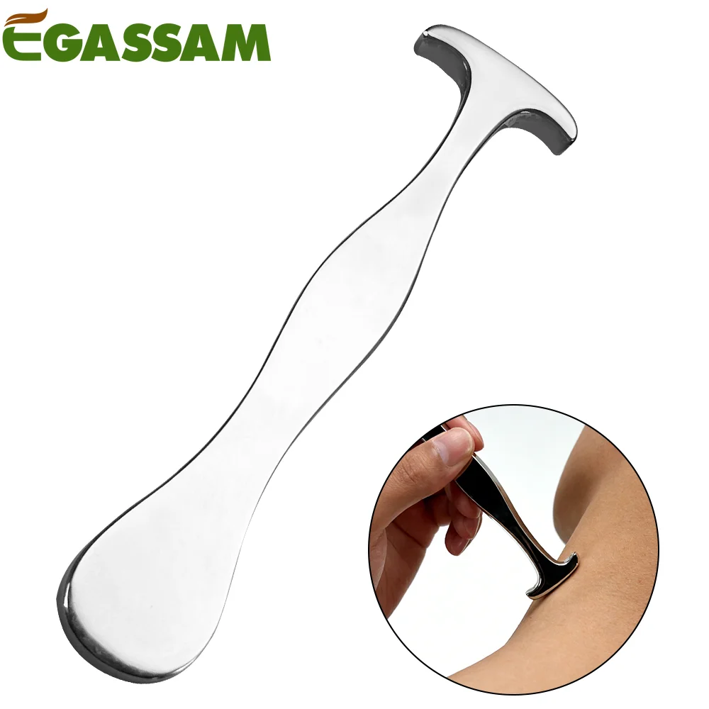 

1PCS Stainless Steel Guasha Scraping Massage Tool-Muscle Scraper Tool, Physical Therapy for Back, Legs, Arms, Neck, Shoulder