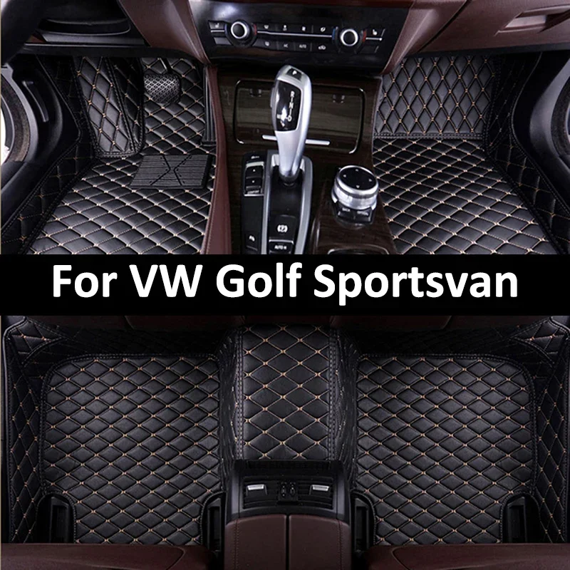 

Custom Car Floor Mats For VW Golf Sportsvan Auto Carpets Foot Coche Accessories