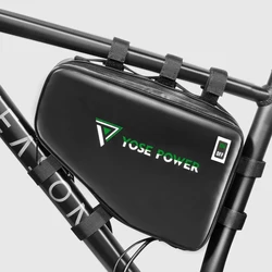 YOSE POWER Electric Bike Lithium Battery Bag Waterproof Dustproof Triangle Ebike Battery Bag Outdoor Storage Cover for  Bicycle