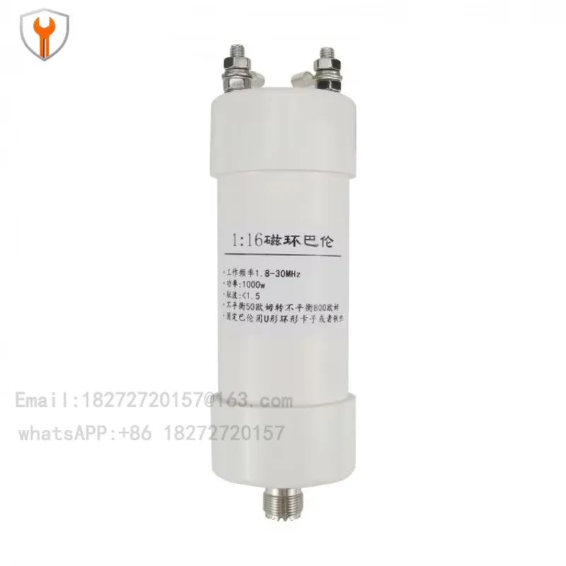 1:16 balun 2-30MHz unbalanced to unbalanced 1000 watt balun for short-wave fishing rod antenna long-wire antenna