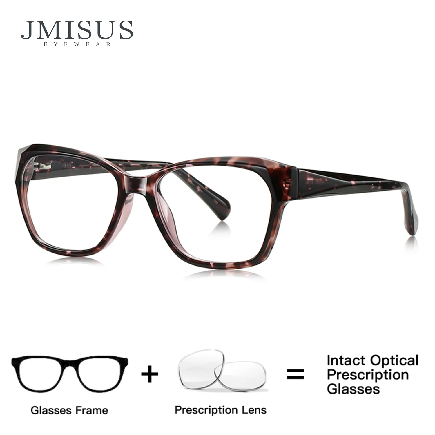 JMISUS moda Squre gafas graduadas progresivas personalizadas ultraligeras TR90 fotocromáticas miopía gafas ópticas para mujeres