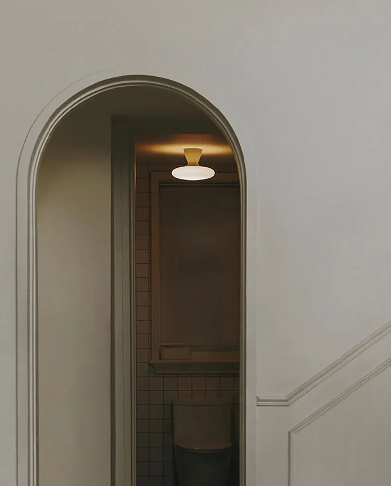 Silver Metal White Glass Ceiling Light G4 Bulb