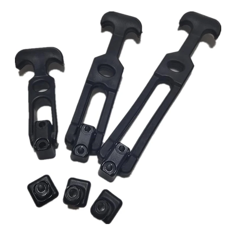 4PCS Durable Rubber Flexible Replacement T-Handle Draw Latch for Glove Box(20cm), Locking Rubber Latch Tool