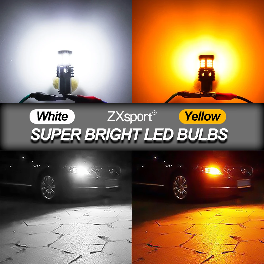 2x Led 조명 P21W 하이퍼 플래시 없음 1156 BA15S BAU15S PY21W T20 7440 전구 자동차 튜닝 Canbus 턴 시그널 램프 앰버 에러프리 Led, 자동차 튜닝 조명 깜빡이 신호등