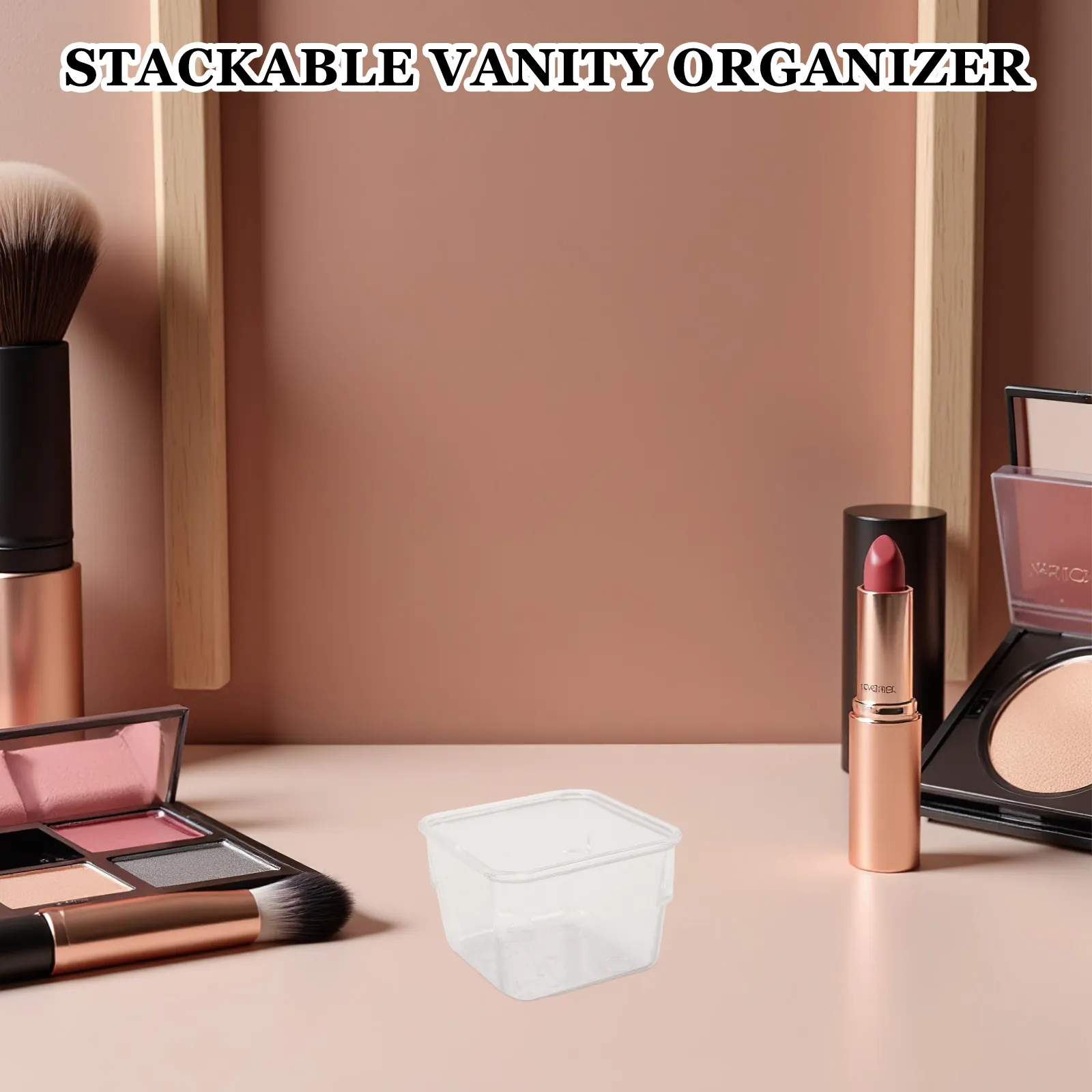 Clear Stackable Plastic Drawer Organizer Boxes 24 Piece Storage Set for Makeup Jewelry and Desk