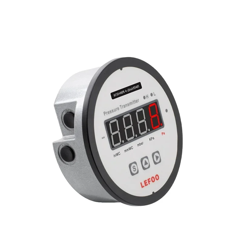 New Arrival LFM73 Multi-function Differential Pressure Transmitter 1%FS Accuracy 4-20mA/0-10V/RS485 Output IP65 Protection