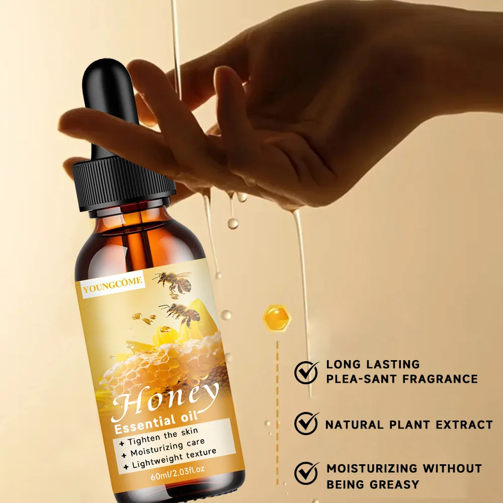 مجموعة الزيوت العطرية العسلية للناشر - مصل تدليك الوجه والجسم المرطب غير المخفف