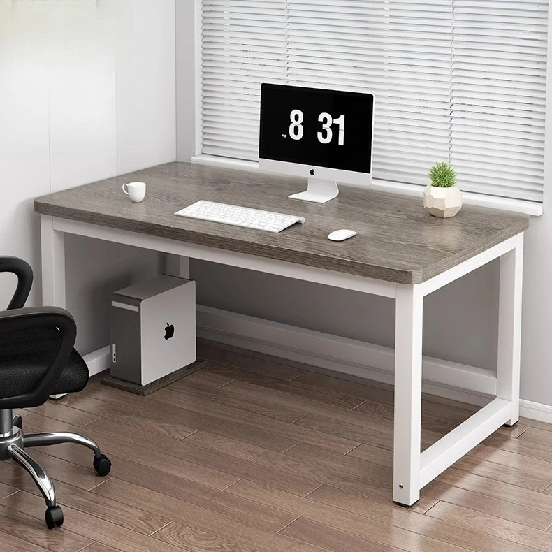 Computer Desktop Home Desk Bedroom Simple Table Simple Steel Wood Writing Student Study Table Desk