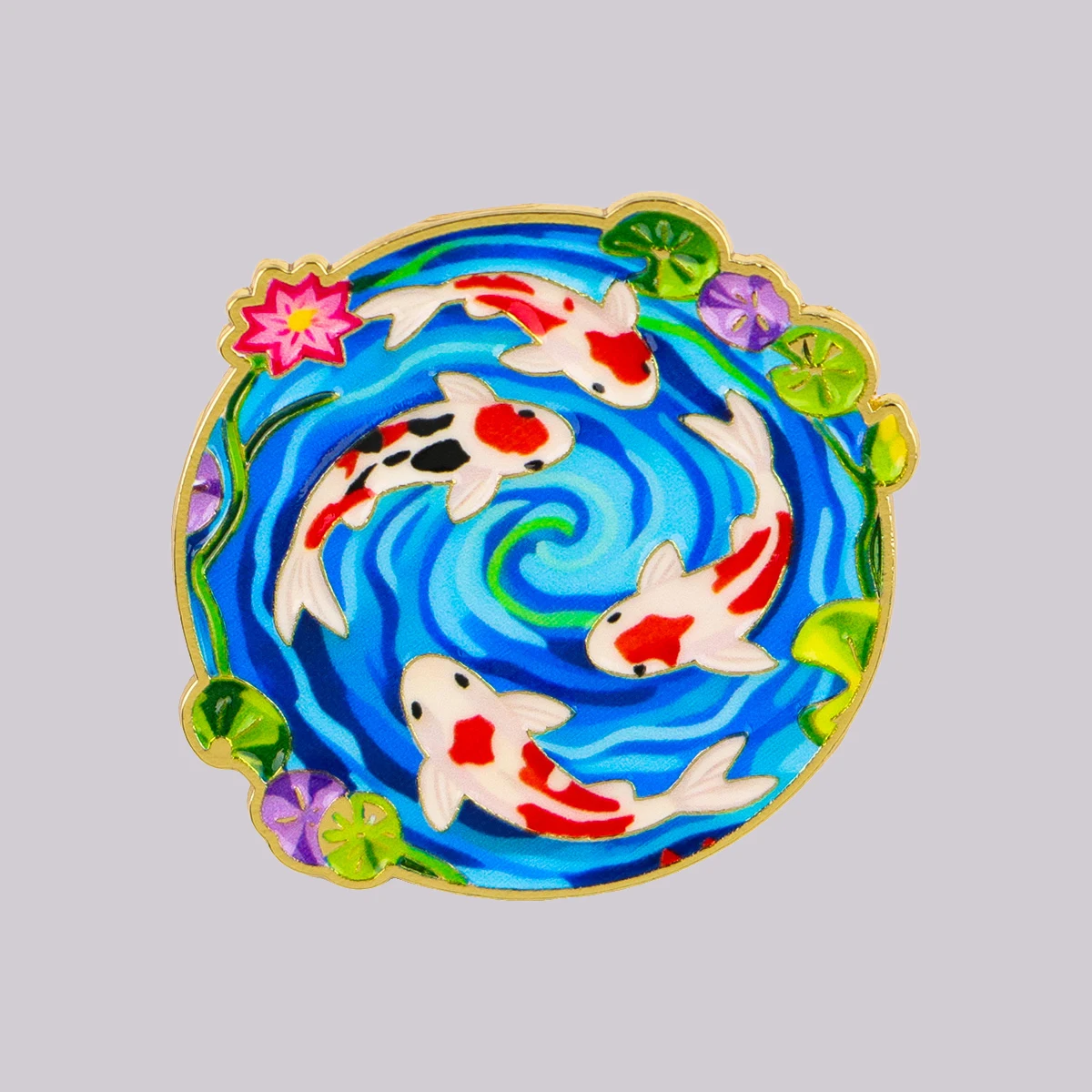 Koi Fish Enamel Pin…