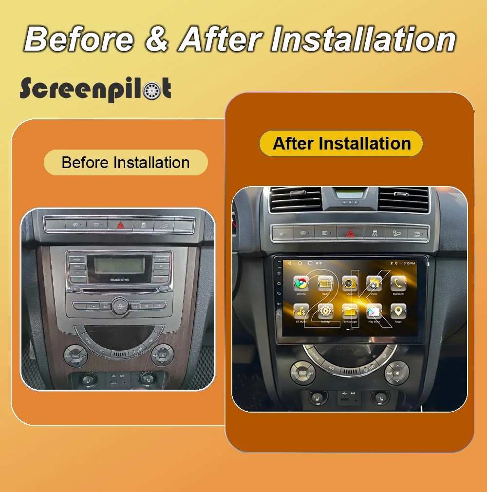 Android 16 Car Radio Stereo For SsangYong Rexton 3 W Y290 III  2012 2013 2014 - 2017 Multimidia Player GPS Carplay Android Auto