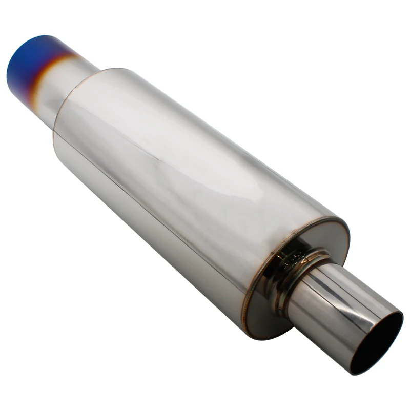 

DEFT 51/63/76mm Interface Universal Car Exhaust Pipe Rear Muffler Tip 3.5'' 88mm Out Smoking Tube Stainless Steel Auto Tailpipe