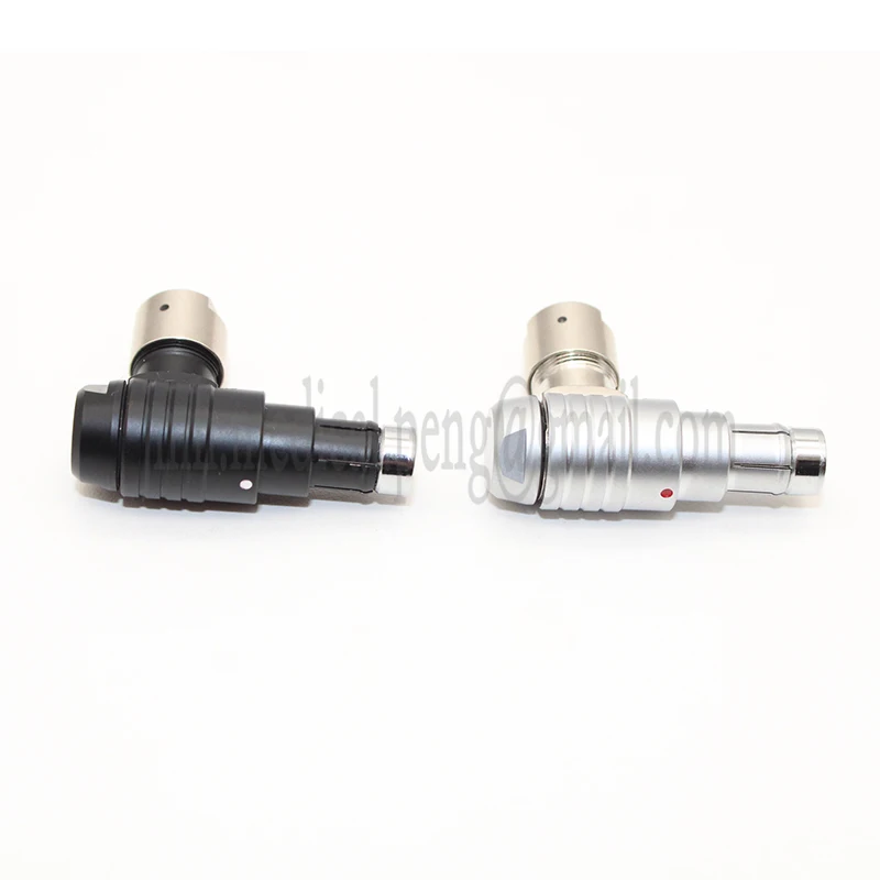 Compatible Fischer 102 0F 2 3 4 5 7 9Pin Waterproof IP68 Adjustable Right Angle Male Plug Push-pull Self-locking Connector