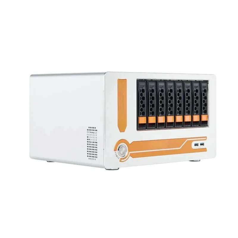 8-disk NAS Chassis Is Compatible with 3.5 or 2.5 SATA/SAS External Storage Chassis