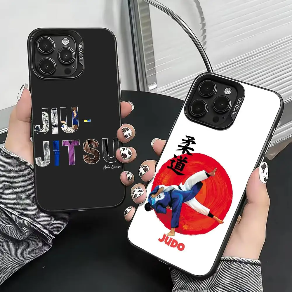 

J-Jujitsu J-Judo Phone Case For iPhone 17,16,15,14,13,12,11 Plus,Pro Max,XS,Colorful Silver Phone case Funda Cover