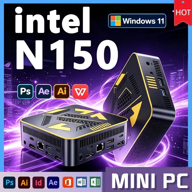 インテルミニホスト-windows-11-インテルn150-デスクトップコンピューター-32gb-ram-1tb-2tb-ssd-ミニpc-wifi6-bt52-マイクロpc-ミニ-3画面出力対応