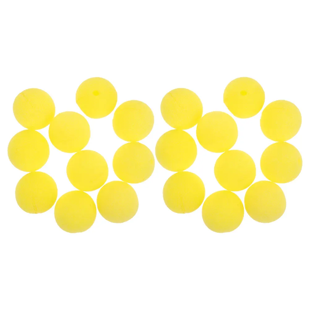 

40pcs Yellow Party Costume Circus Carnival Accessory Carnival Sponge Nose Performance Props Reusable Accessories