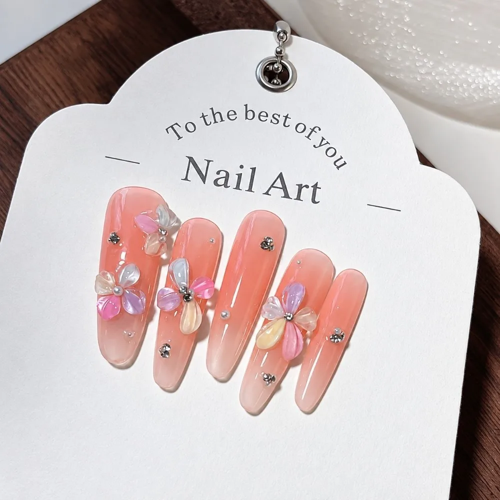 3D Flower Petals Nail Art Sequins Kit Transparent DIY Nail Art Glitter Set Colorful Nail Charms Decorations Manicure Accessories