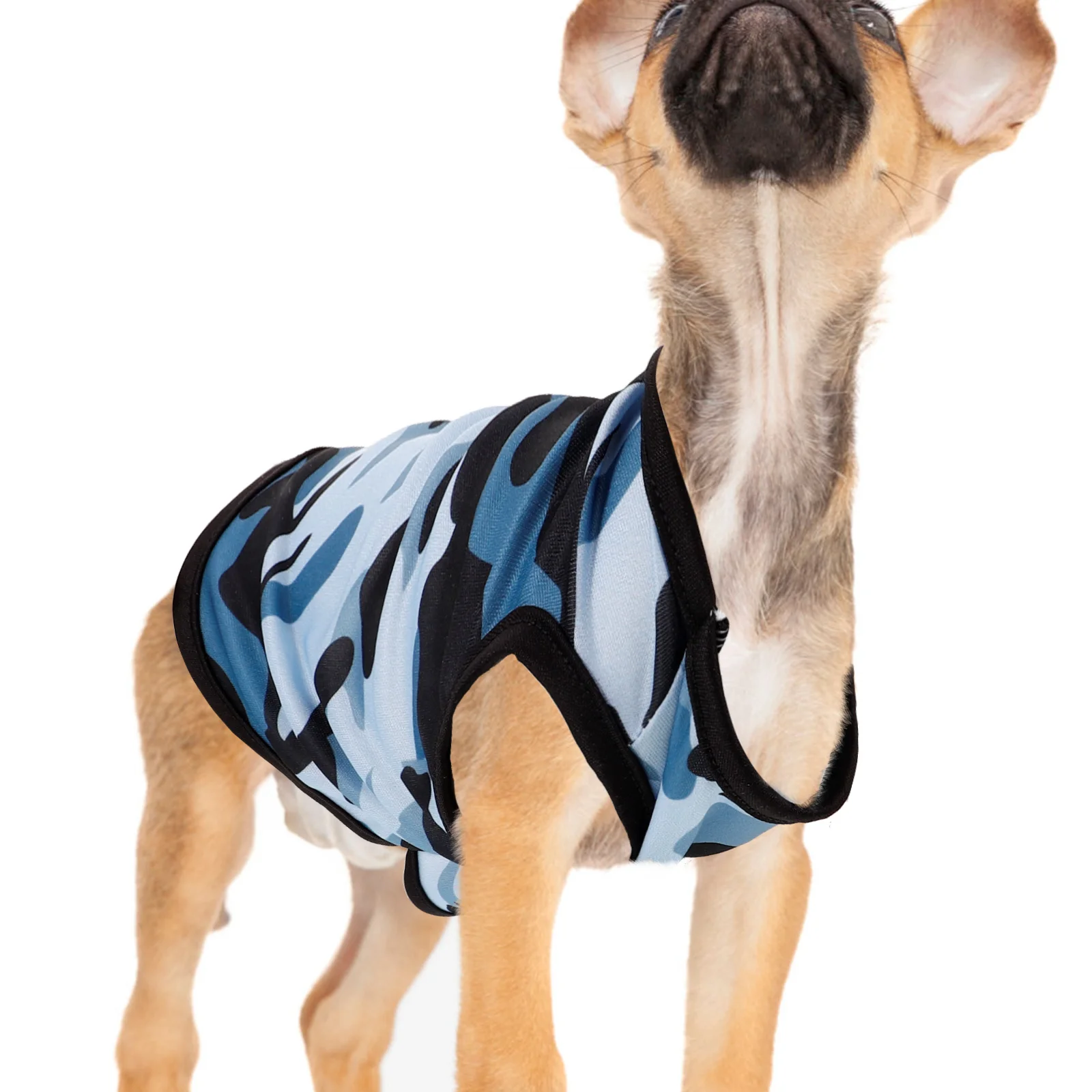 

3 Pcs Camouflage Dog Vest Pet Clothes Polyester Puppy Apparel Small Size R om Color Cartoon Pattern Outdoor Indoor Use Warm