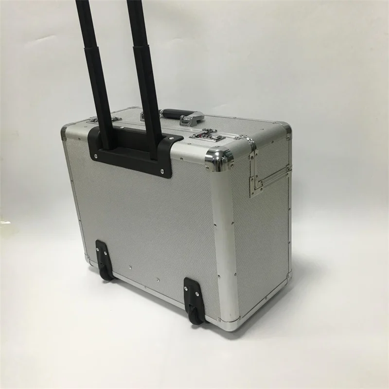 Customized Small Professional Portable High Quality Luggage Aircraft Tools Trolley Case Smart Luggage Aluminum Travel Luggage