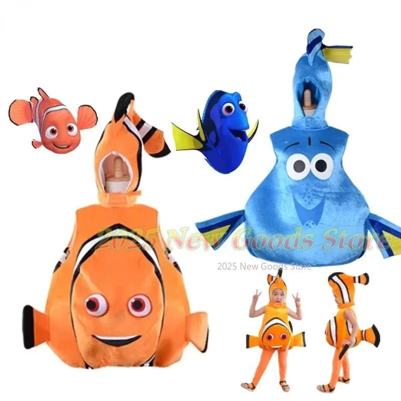 

Finding Clownfish Cosplay Costume Nemo Dory Regal Blue Tang Dory Toddler Fish For Children Adult Halloween Party Costume F