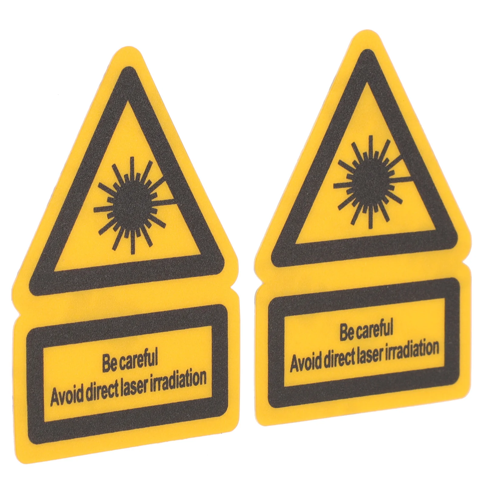 2 peças adesivos de sinal de marcação a laser autoadesivos segurança 520x370x010cm sinais de aviso de pvc