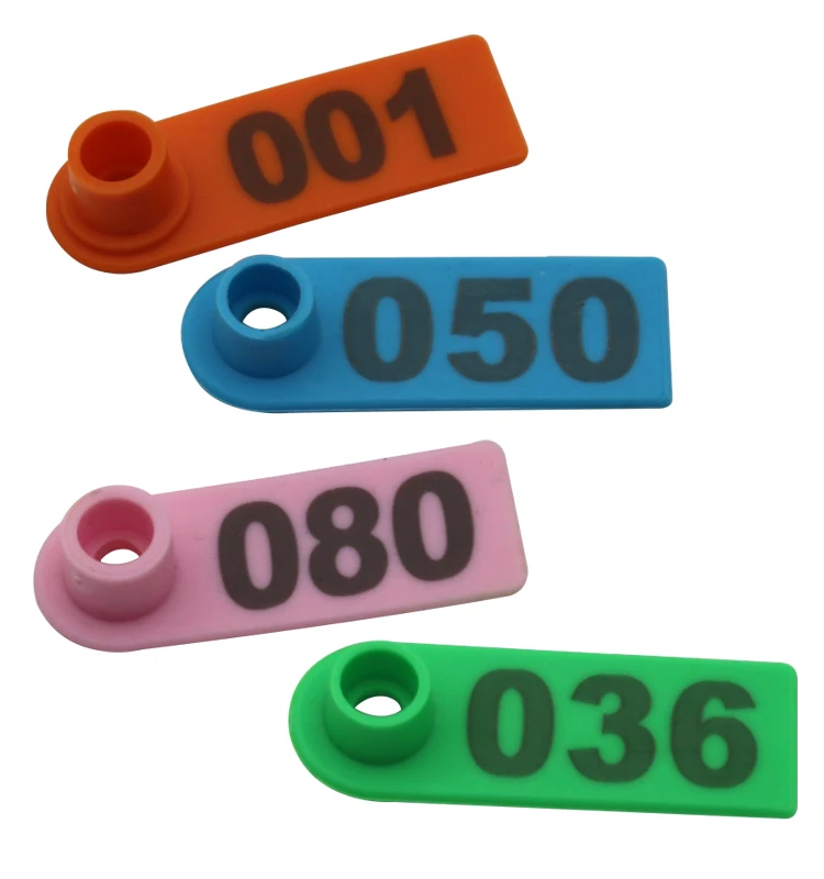 Nein. 1-500 Schaf-Ohrmarken, Nutztier-Ohrmarken, Laserbeschriftung mit Nummern, Ohrstecker, Tierkennzeichnungskarten, 100 Stück – Detail 6