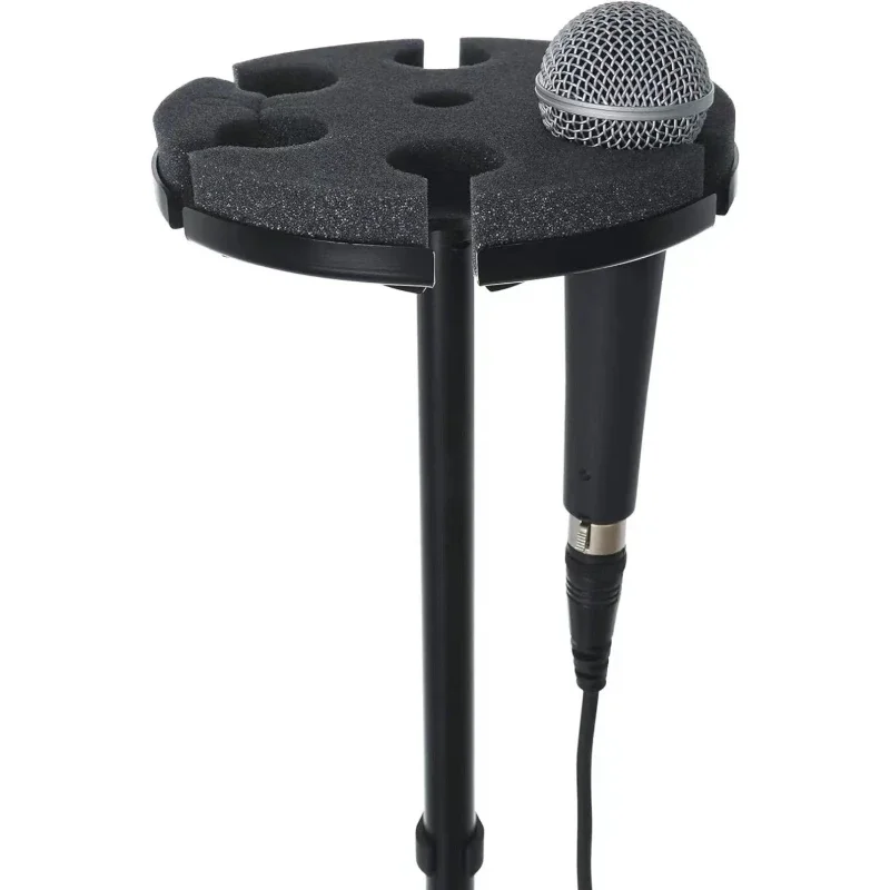 High Density foam handheld microphone stand holder metal 6 mic bar Stand 6 in 1 Foam Windscreen 마이크 스탠드 suporte microfone