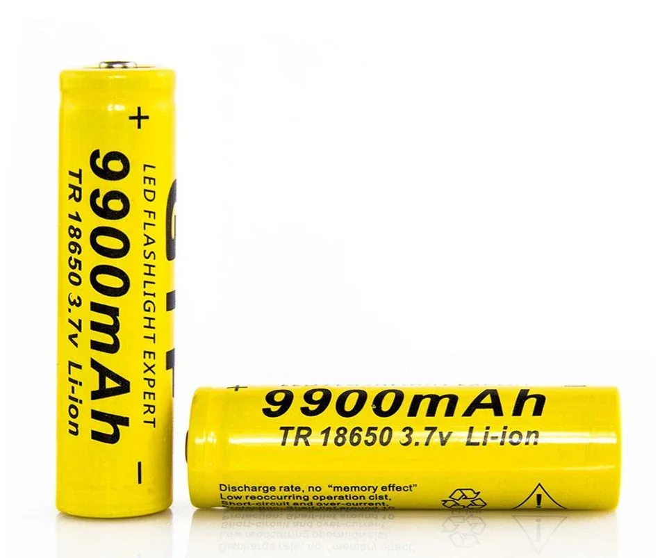 New 18650 battery 3.7V 9900mAh rechargeable Li-ion battery for Led flashlight Torch batery lithium battery+ Free Shipping