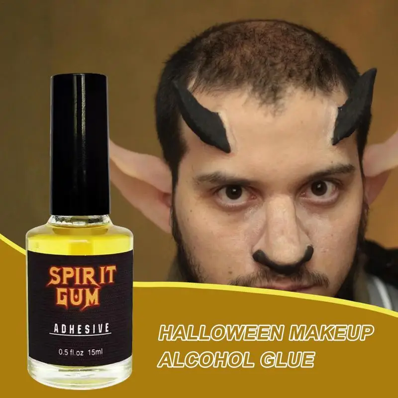 Cola para barba falsa, maquiagem cosplay, alta simulação, adesivo para adereços de filme, casas assombradas, acessórios de palco, 15ml