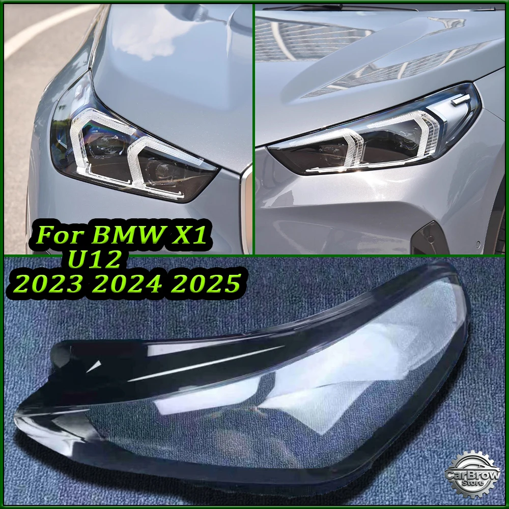 

Headlamp Lamp Shell For BMW X1 U12 2023 2024 2025 Car Lampshade Lens Headlight Cover Plexiglass
