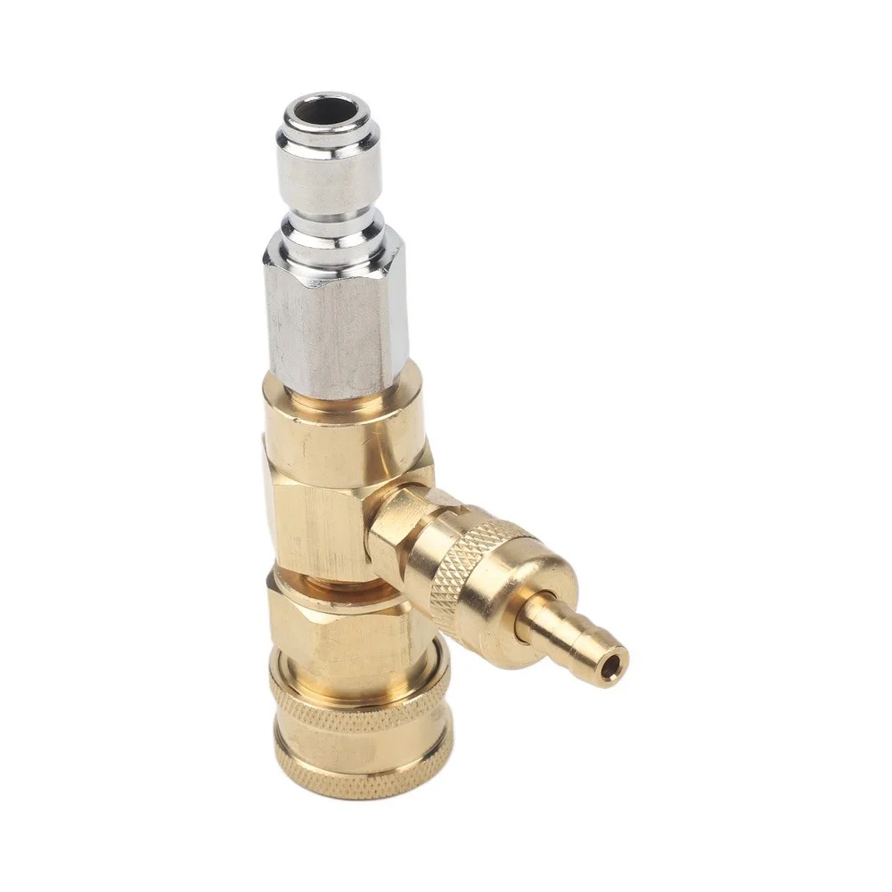 Easy Installation Pressure Washer Outdoor Cleaning 3 8 Inch Brass Stainless Steel Sprayer Adapter Siphon Technology
