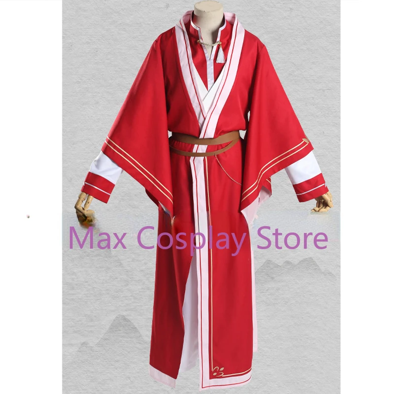 Max Cos Anime Tian Guan Ci Fu Cosplay Hua Cheng Cosplay Costume Han Fu Clothes Suit Black Wig Full Set San Lang Youth Costumes