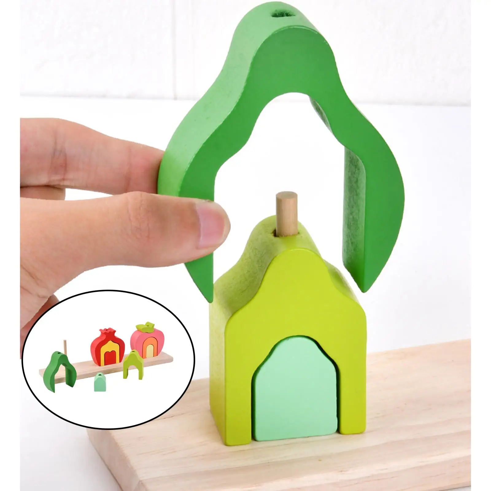 Alphabet Set Sturdy Numbers Education Toys Wooden Blocks 3 Educational Puzzle