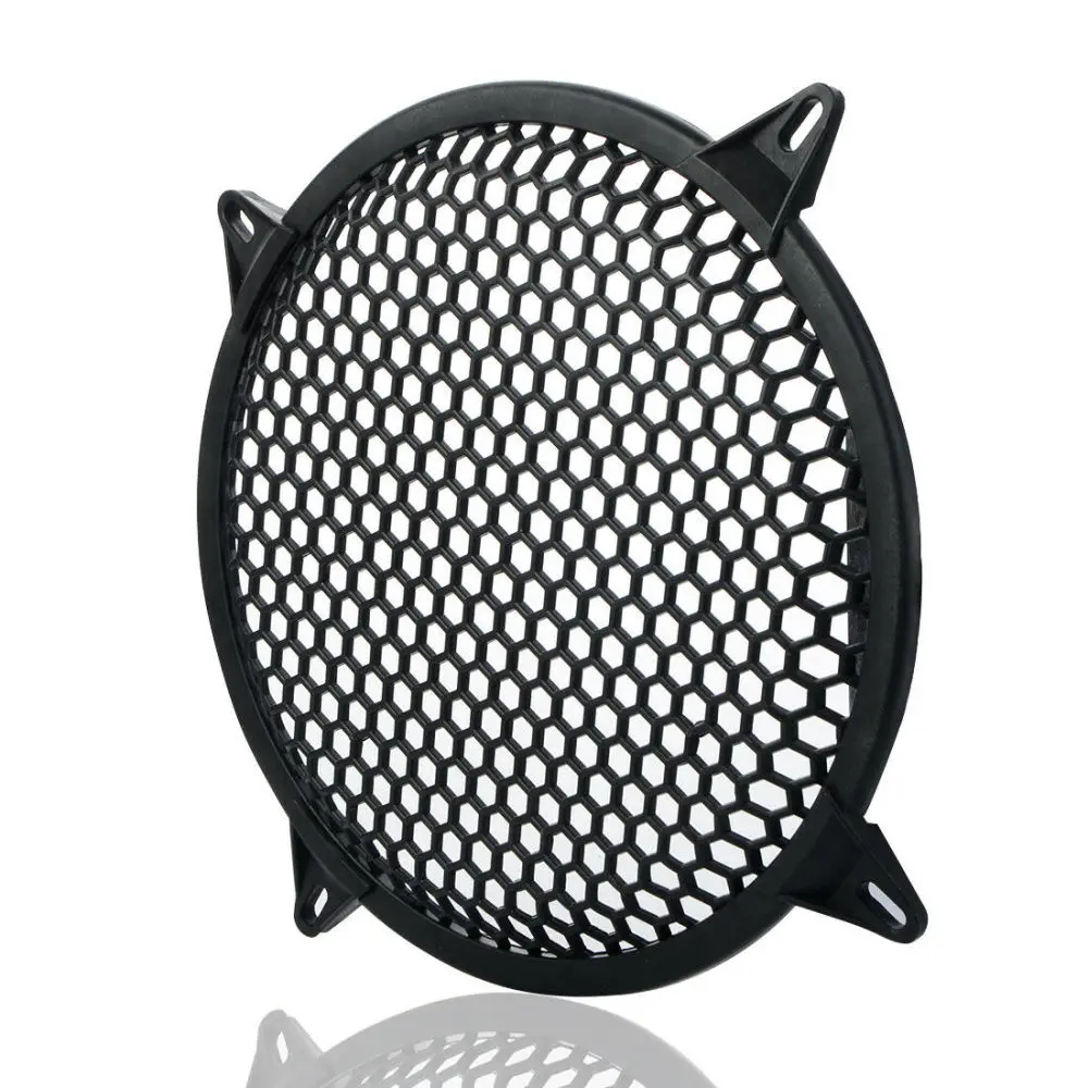 12 Inch Universal Mesh Speaker Cover SubWoofer Plastic Mesh Cover Car Audio Speaker Protect Guard for DIY Home Audio Car Speaker