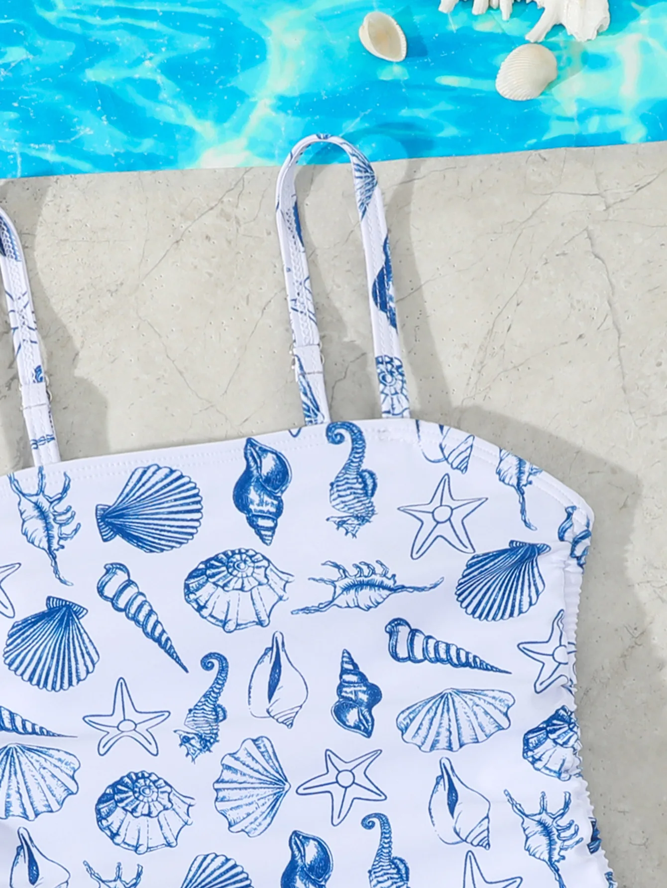 Zweiteilige Bikini-Badeanzug-Sets für Mädchen im Teenageralter, mit Blumenmuster und Karomuster, niedliche, lässige Badebekleidung für Mädchen im Alter von 8 bis 12 Jahren, Badeanzug, Strandkleidung – Detail 4