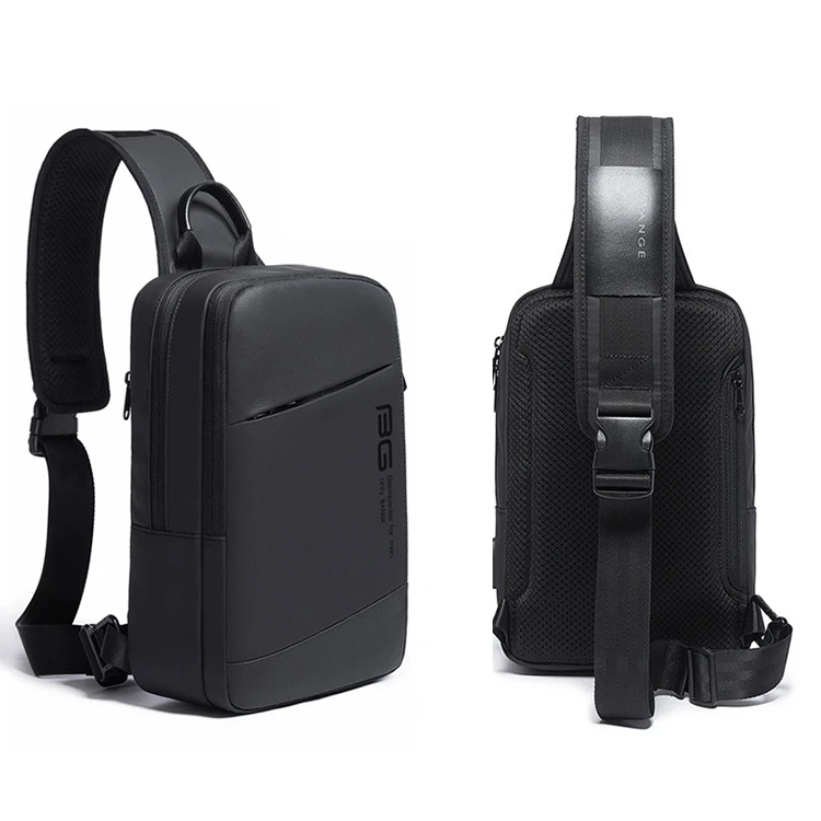 BANGE Upgrade Travel Leisure Messenger Shoulder Bag Men And Women With The Same Chest Bag USB Charging Bag