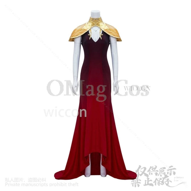 Anime Game Castlevania Cosplay Carmilla Costume Red Sexy Dress Lolita Vampire Cos Long White Wig For Fancy Party Halloween Girls