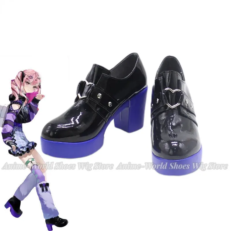 

Game Project Sekai Colorful Stage Akiyama Mizuki Cosplay Shoes PU Shoes Halloween Carnival Boots Cosplay Props Custom Made