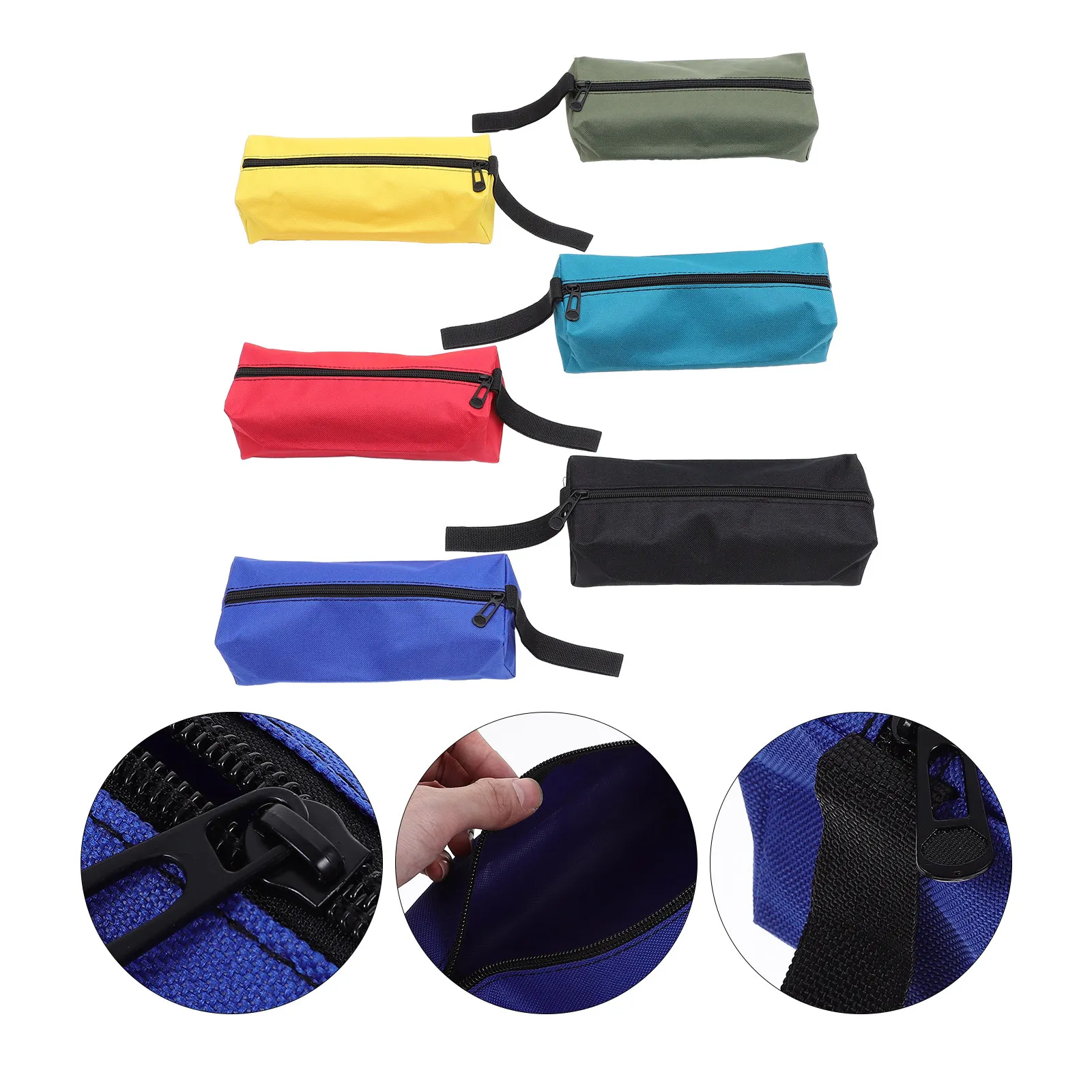 

Набор из 6 профессиональных водонепроницаемых сумок для инструментов с молнией, сверхпрочные, для плотников, электриков, механиков, портативные