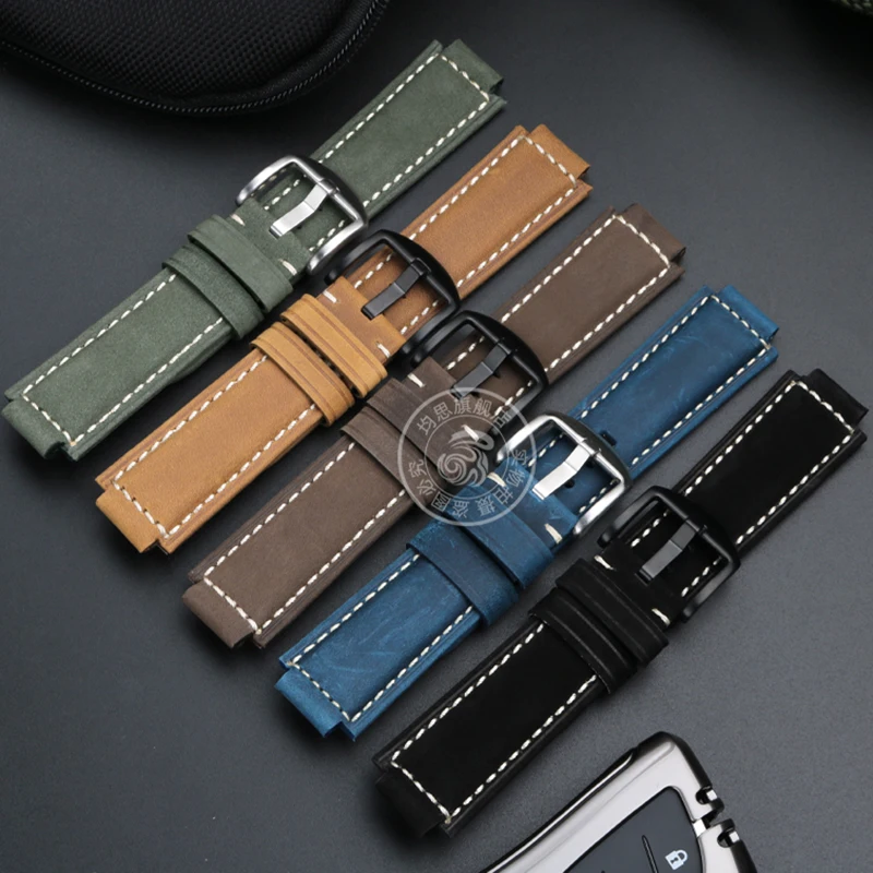 For G-SHOCK Farmhouse Oak GM-2100 GA-2100 DW-5600 GW-B5600 Modified Leather Watch Band GM-110 GA-110 Vintage Frosted watch strap