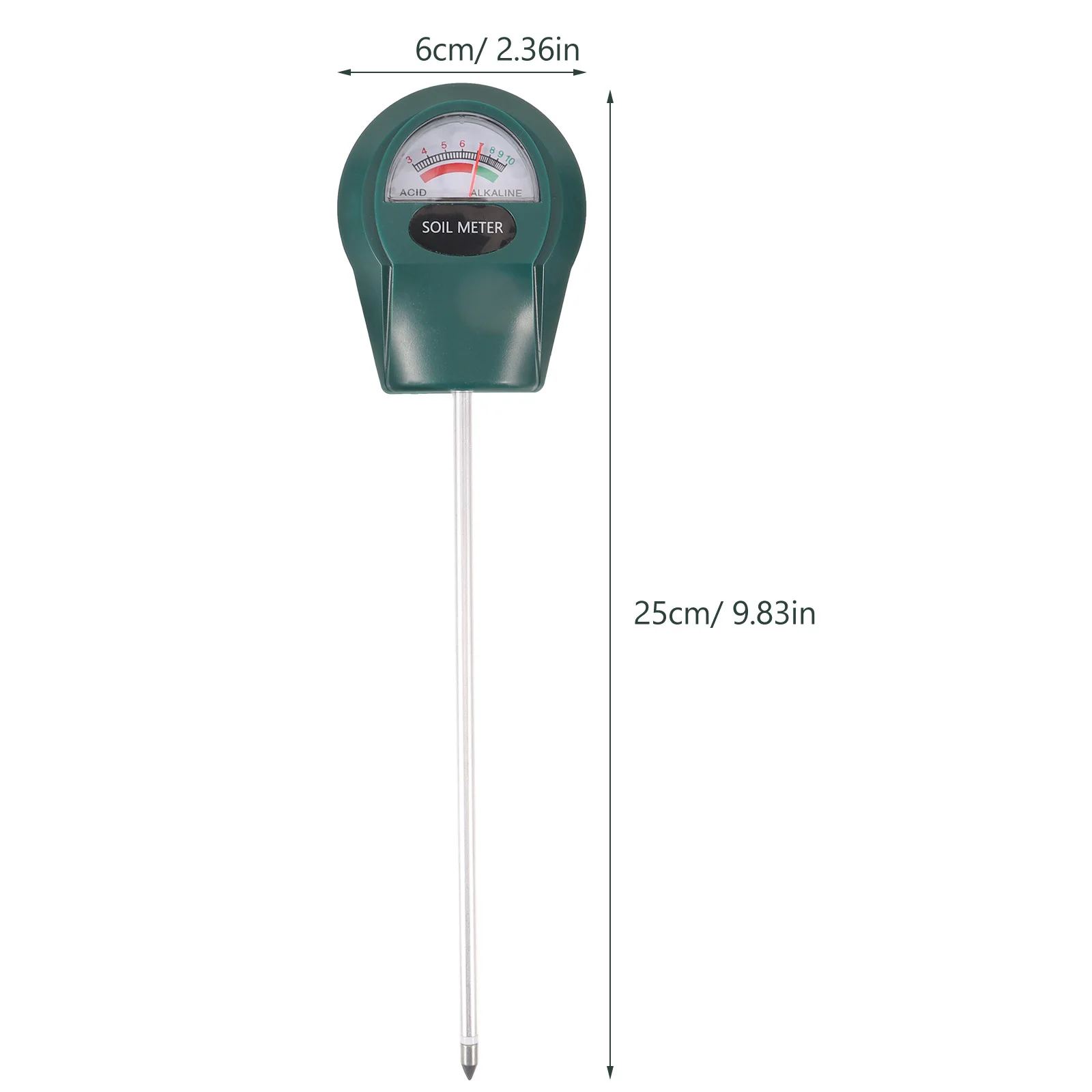 مقياس درجة الحموضة للتربة في الحديقة الاحترافي لقياس درجة الحموضة الدقيقة، مثالي لعصارة العشب في المزرعة والعناية بالنباتات الداخلية والخارجية