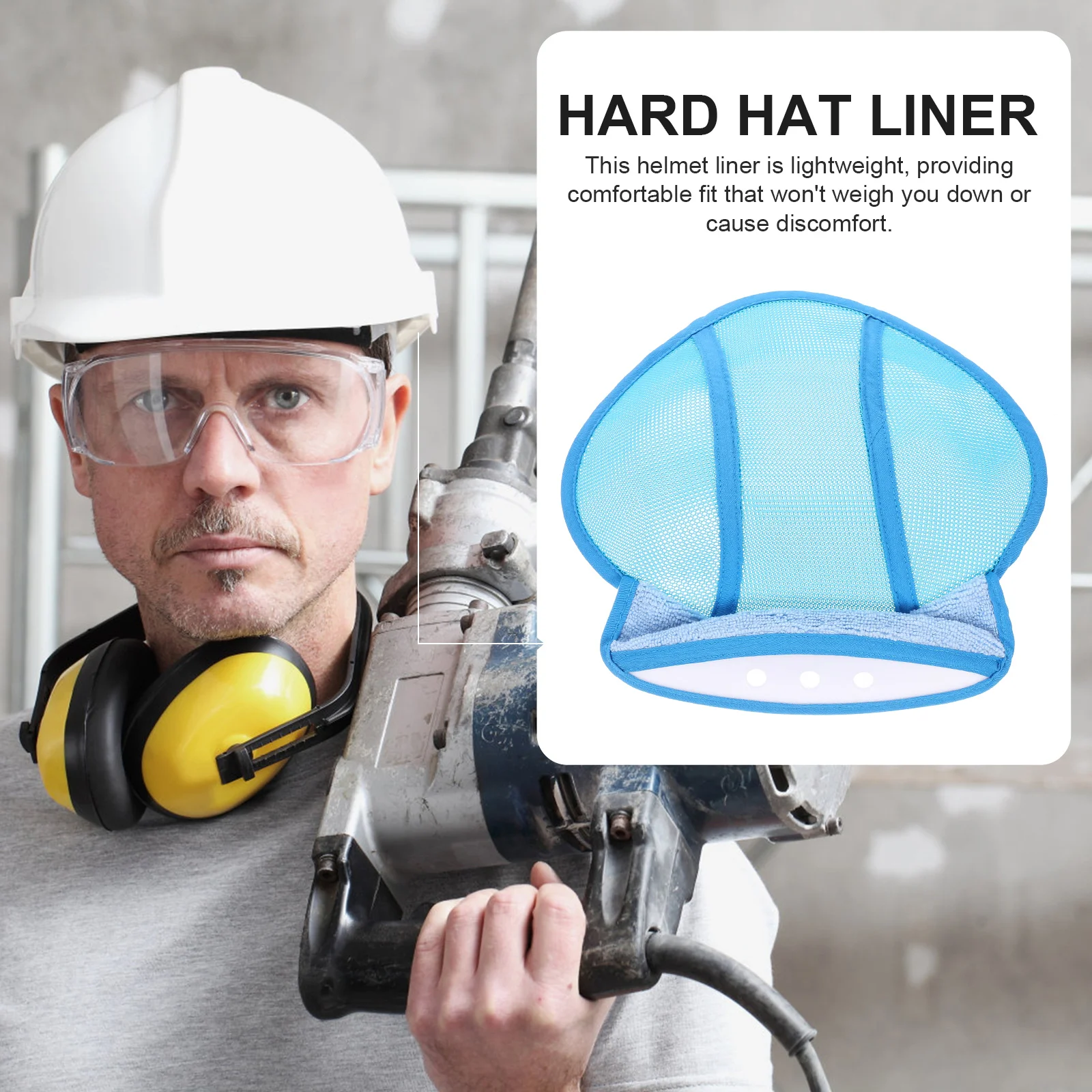 Hard Hat Liner Insert Padding Sweat Protection Lining Hardhat Accessories for Men Mesh