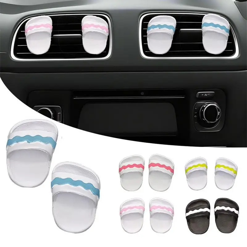 Cute Car Air Freshener Slipper Design Scent Clips For Vents Decorative Air Fresheners Aromatherapy Outlet Interior Accessories