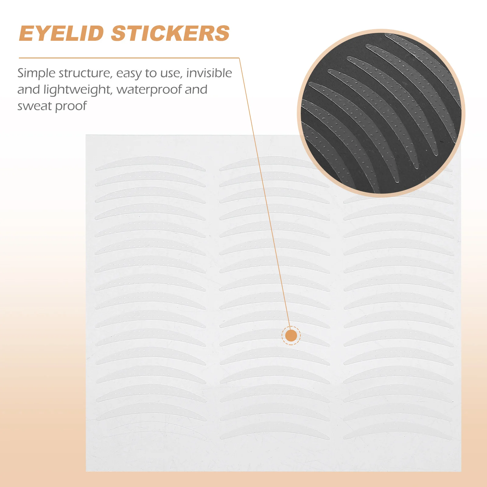 Patch per palpebra invisibile Doppio nastro Adesivi trasparenti Bella donna modellante Strumento per il trucco degli occhi naturale a prova di sudore impermeabile