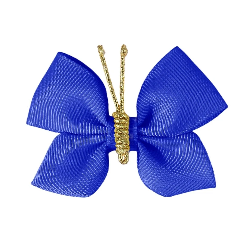 16 unids/set de horquillas con lazo de cinta de mariposa para niños, accesorios para bebés, lazo de grogrén, horquilla infantil, pinza para el pelo para niña, pasadores con lazo
