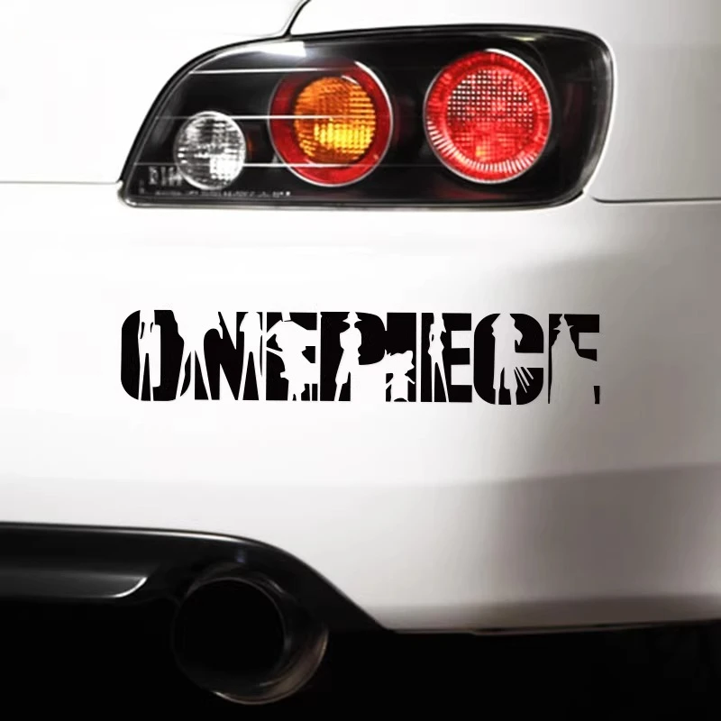 One Piece Pirate King personality creative car sticker, waterproof, for modification, scratch-covering, electric vehicle sticker