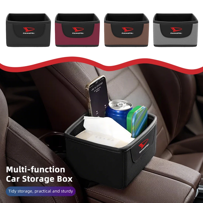 

Car Trunk Organizer Box Console Tools Storage Case Bag Interior For DAIHATSU Sirion Feroza Trevis Taft Terios 2 Cuore Storia Roc