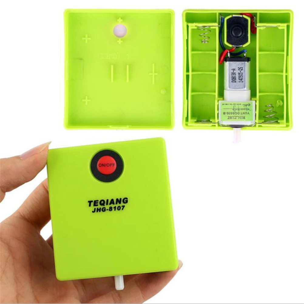 

Portable Aquarium Oxygen Pump Air Pump Compact Lightweight AA Powered Emergency Fish Tank Aerator 10H Lasting