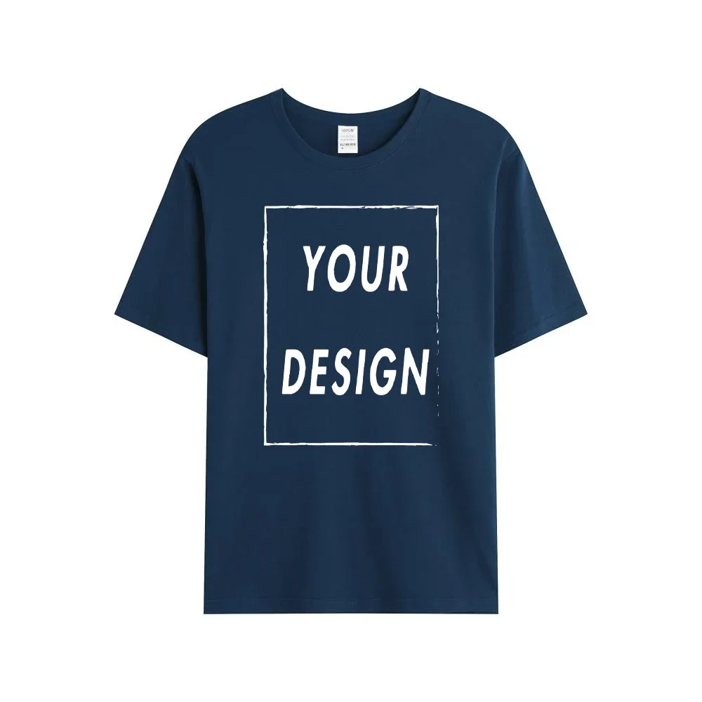 Maßgefertigte 180GSM 100% Baumwolle Unisex T-Shirts - Fügen Sie Ihr Logo/Foto/Slogan Hinzu, Mittlere Stärke für Ganzjähriges Tragen – Detail 20