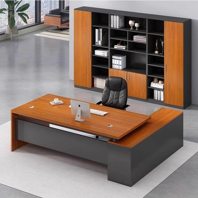 

Прочный дизайнерский стол для руководителей, ящики с поддержкой ног, современный роскошный стол для руководителей, дешевые ящики, офисная мебель Mesa De Escritori